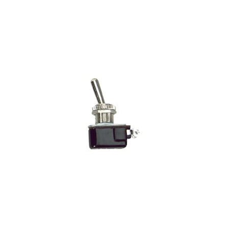 MARINE ROCKER SWITCH Toggle; Non-Lighted; Brass; Without Safety Cover; 2 Position; With 6 Inch Wire
